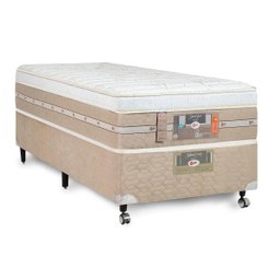 Cama Box Solteiro Castor Silver Star Air One Face Pocket 88x188x59 + Box Castor - 1