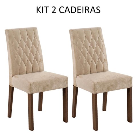Kit 2 Cadeiras de Jantar 4254 Madesa - Rustic/imperial