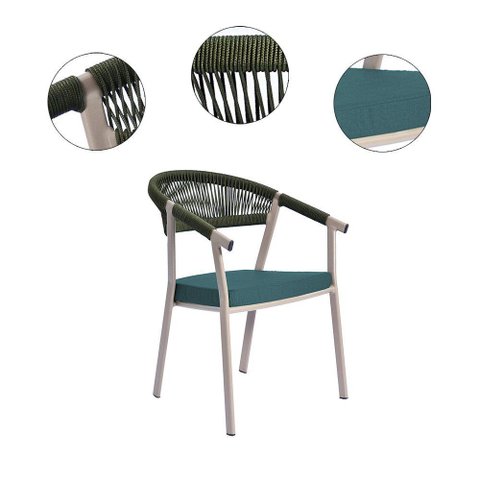 Cadeira de Jantar Duda com Estofamento