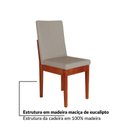 Ver imagem 7 de Conjunto Sala de Jantar Califórnia 6 Lugares Retangular Madeira Maciça Dakota Off White Caramelo/Camurça/Off