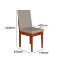 Ver imagem 4 de Conjunto Sala de Jantar Califórnia 6 Lugares Retangular Madeira Maciça Dakota Off White Caramelo/Camurça/Off