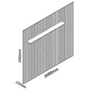 Ver imagem 3 de Painel para TV até 85 Polegadas Impressão Ripada com LED 1 Prateleira 268,8cm Requinte Gelius Móveis