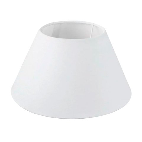 Cúpula Abajur Luminária Cônica 30x15x40cm de Tecido Algodão Soquete Nacional Ref 28