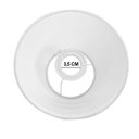 Ver imagem 3 de Cúpula de Abajur 30x15x40cm Tecido Algodão Soquete Nacional Ref 28