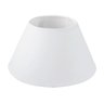 Cúpula Abajur Luminária Cônica 30x15x40cm de Tecido Algodão Soquete Nacional Cor Branco Ref 28 - 2