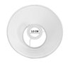 Cúpula Abajur Luminária Cônica 30x15x40cm de Tecido Algodão Soquete Nacional Cor Branco Ref 28 - 3