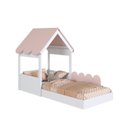 Ver imagem 6 de Cama Infantil Montessoriana com Casinha Infanto Branco/Rosa Milkshake