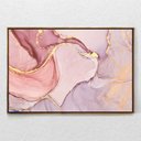 Ver imagem 1 de Quadro Decorativo Moderno Abstrato Rosa com Moldura e Sem Vidro 90X140