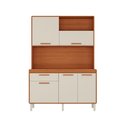 Ver imagem 1 de Armário de Cozinha Itatiaia Dunas 140cm 5 Portas e 1 Gaveta Cinamomo/off-white