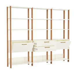 Estantes para Livros 3 Unidades 100% Mdf Dalla - 4