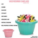 Ver imagem 3 de Vaso Canelado Cuia 1200ml P/flores Colorido Kit 12 Peças