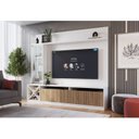 Ver imagem 4 de Rack com Impressão Ripada e Painel para TV até 60 Polegadas com Cristaleira e Adega Capri