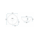 Ver mais imagens de Cuba Apoio Evier Lavatório Art Portuguesa Azul Lisboa Gloss