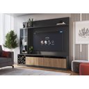 Ver imagem 4 de Rack com Painel Ripado para TV até 60 Polegadas 200CMX149,5cm Impressão Adega e Cristaleira Capri Cinza