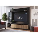 Ver imagem 4 de Rack com Painel Ripado para TV até 60 Polegadas 200CMX149,5cm Impressão Adega e Cristaleira Capri Preto