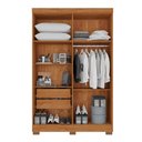 Ver imagem 3 de Guarda Roupa Solteiro 4 Portas Recife C/ Pés Salleto