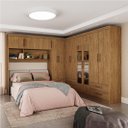 Ver imagem 4 de Guarda Roupa Modulado Carioca Hercules Casal 11 Portas 6 Gavetas e Espelho Cor Cinamomo