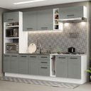 Ver imagem 1 de Armário de Cozinha Completa 290cm Branco Cinza Agata Madesa 05