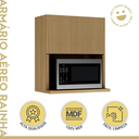 Ver imagem 4 de Armário Aéreo para Micro-Ondas 70cm 1 Porta Basculante Ripado 100% MDF Rainha Nature - Nesher