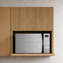 Ver imagem 1 de Armário Aéreo para Micro-Ondas 70cm 1 Porta Basculante Ripado 100% MDF Rainha Nature - Nesher