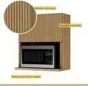 Ver imagem 6 de Armário Aéreo para Micro-Ondas 70cm 1 Porta Basculante Ripado 100% MDF Rainha Nature - Nesher