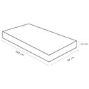 Ver imagem 3 de Colchão Solteiro 88x188x14 Espuma D33 Bordado Light Branco Azul - Ortobom