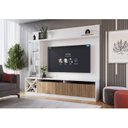 Ver imagem 4 de Rack com Painel Ripado para TV até 50 Polegadas 160CMX149,5cm Impressão Adega e Cristaleira Turim Branco