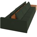 Ver imagem 7 de Sofá Ilha Modular para Sala 392cm com Puff Dublin K01 Veludo Verde Sintético Caramelo - Lyam Decor