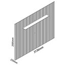 Ver imagem 3 de Painel para TV até 85 Polegadas Impressão Ripada com LED 1 Prateleira 313,6cm Requinte Gelius Móveis