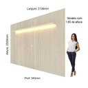 Ver imagem 4 de Painel para TV até 85 Polegadas Impressão Ripada com LED 1 Prateleira 313,6cm Requinte Gelius Móveis