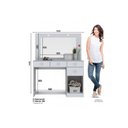 Ver imagem 2 de Penteadeira Chanel C/ 1 Porta e 4 Gavetas C/ Espelho Branco - Henn