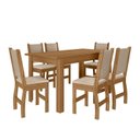 Ver imagem 2 de Conjunto Sala de Jantar Mesa Bellagio 150cm com 6 Cadeiras Clara Yescasa Carvalho