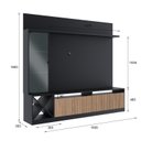 Ver imagem 3 de Rack com Painel Ripado para TV até 50 Polegadas 160CMX149,5cm Impressão Adega e Cristaleira Turim Preto