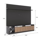 Ver imagem 3 de Rack com Painel Ripado para TV até 60 Polegadas 200CMX149,5cm Impressão e Ageda Trento Cinza
