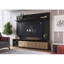 Ver imagem 4 de Rack com Painel Ripado para TV até 60 Polegadas 200CMX149,5cm Impressão e Ageda Trento Preto
