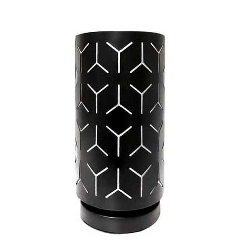Abajur Luminária Preta De Mesa 29cm Bivolt 110/220v