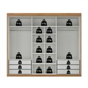 Ver imagem 3 de Guarda-roupa Casal Senna 3 Portas 6 Gavetas Cinamomo/off White - Maxel