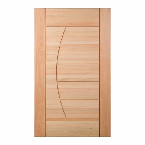 Folha de Porta Maciça em Eucalipto acabamento Natural 210x100cm PM78 Solar Cruzeiro Portas
