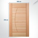 Ver imagem 2 de Folha de Porta Maciça em Eucalipto acabamento Natural 210x100cm PM78 Solar Cruzeiro Portas