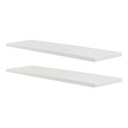 Kit 3 Prateleira Branca Reta Lisa Suporte Invisível 70cm - 5