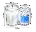 Ver imagem 3 de Conj 2 Organizador Acrílico Porta Algodão Cotonete Maquiagem SB MULTIUSO