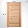 Folha de Porta Maciça 210x120cm Eucalipto Pm78 Solar Cruzeiro Portas - 2
