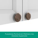 Ver imagem 7 de Cozinha Armário 6 Peças Cristaleira Balcão para Pia 270 cm Unna Branco Poliman