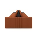 Ver imagem 7 de Sofá Ilha com Encosto e Almofadas Móveis Olimpo 505cm Modulado Linho/pu Terracota/preto G45 - Gran B