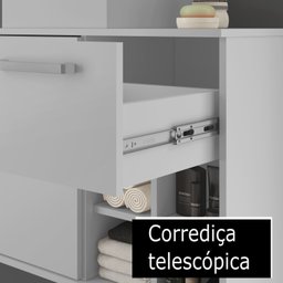 Gabinete para Banheiro com Cuba e Espelheira 70cm Veneza  - 9
