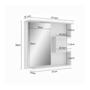 Ver imagem 6 de Gabinete para Banheiro com Cuba e Espelheira 70cm Veneza 