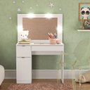 Ver imagem 1 de Penteadeira Infantil Camarim com Espelho e Porta Objetos Chiloé