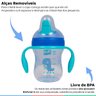 Copo Bebê Infantil Treinamento Com Alças e Medidas 200mL Graduado Verde Jacaré Training Cup - 2