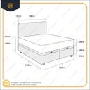 Ver imagem 3 de Cama Box Baú com Cabeceira Cassis e Colchão Ortobom Airtech Springpocket Queen 158cm