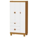 Ver imagem 6 de Cômoda Sapateira e Guarda Roupa 3 Portas Apolo Branco Fosco Savana - Reller